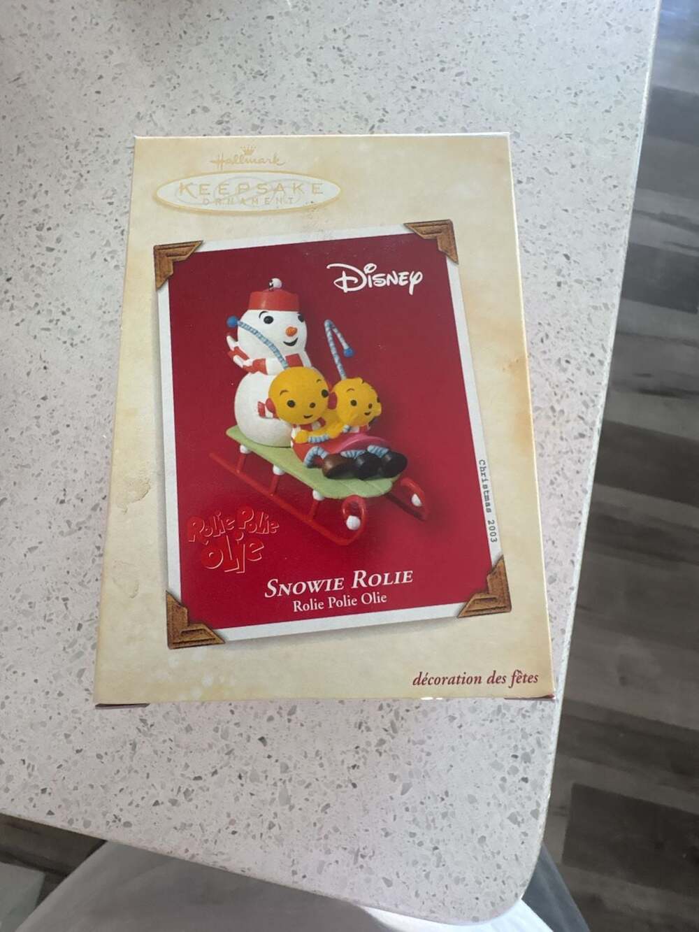 New Hallmark Disney Keepsake Ornament Snowie Rolie Rolie Polie Olie Disney 2003
